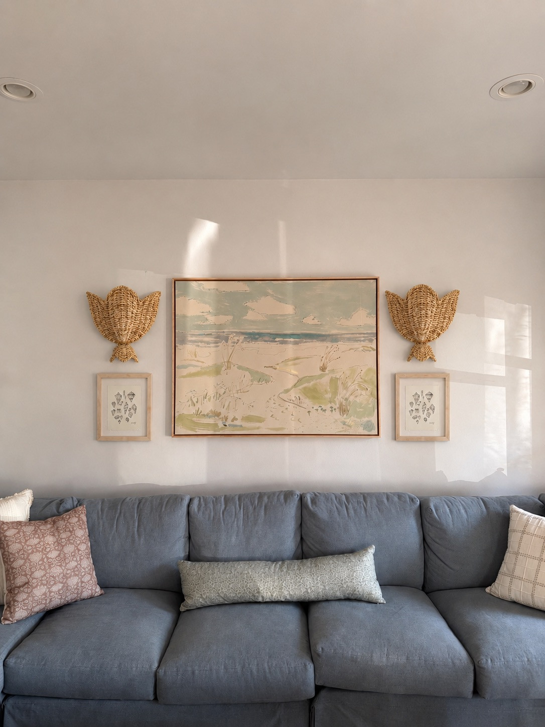 #ad This is the mock up I made of trying the rattan sconces by the piece of art we just got in our living room at the beach house! I love how this looks! These aren't on sale, but @Wayfair is having their biggest sale of the summer! So many good home finds you can grab on sale! #Wayfair #Wayfairpartner

Loverly Grey, Wayfair, home finds, home decor, sale 

 #LTKHome #LTKSaleAlert