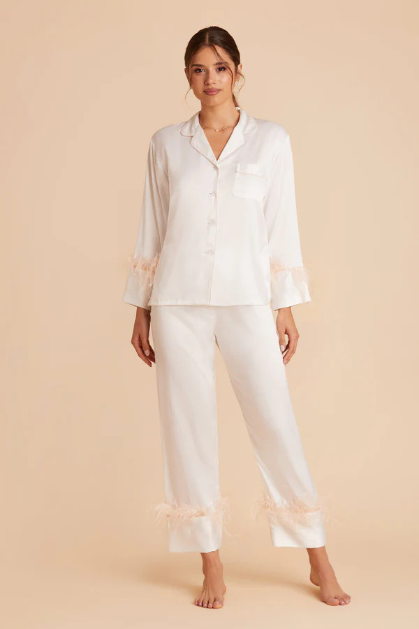 Feathered Pajama Set | Birdy Grey