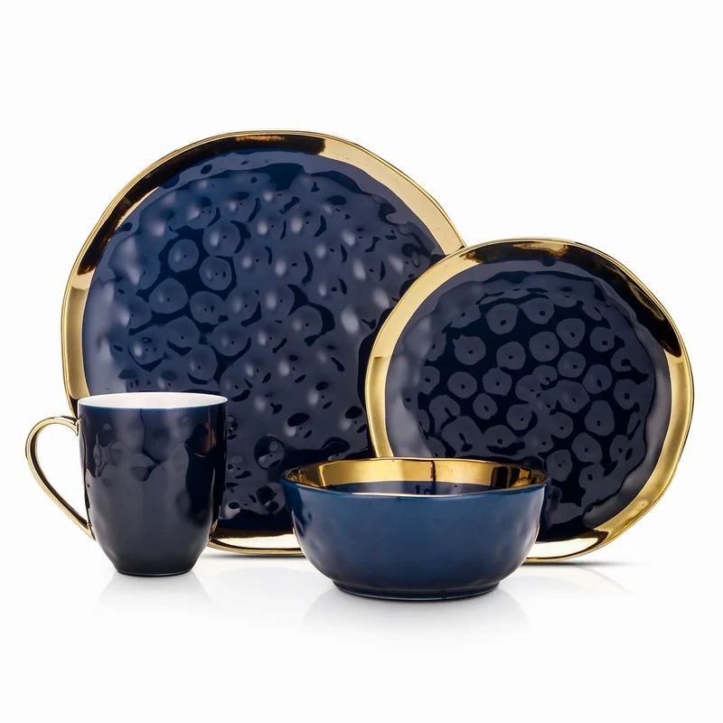 Stone Lain Porcelain China Dinnerware Set - Service for 8 | Wayfair North America