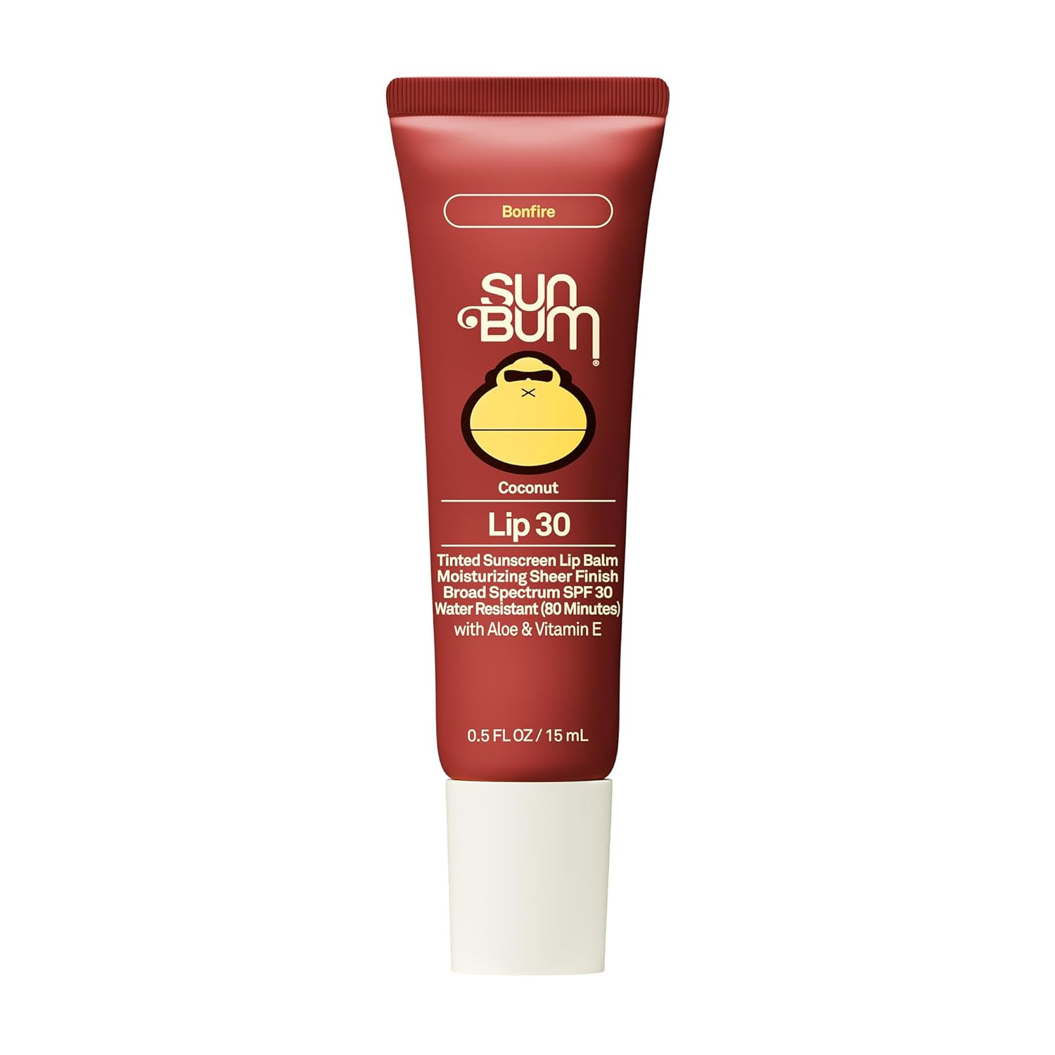 Sun Bum SPF 30 Sunscreen Bonfire Tinted Lip Balm - Coconut Flavor Broad Spectrum Moisturizing wit... | Amazon (US)