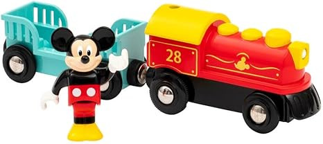 Brio 32265 Disney Mickey and Friends: Mickey Mouse Battery Train | Wooden Toy Train Set for Kids ... | Amazon (US)