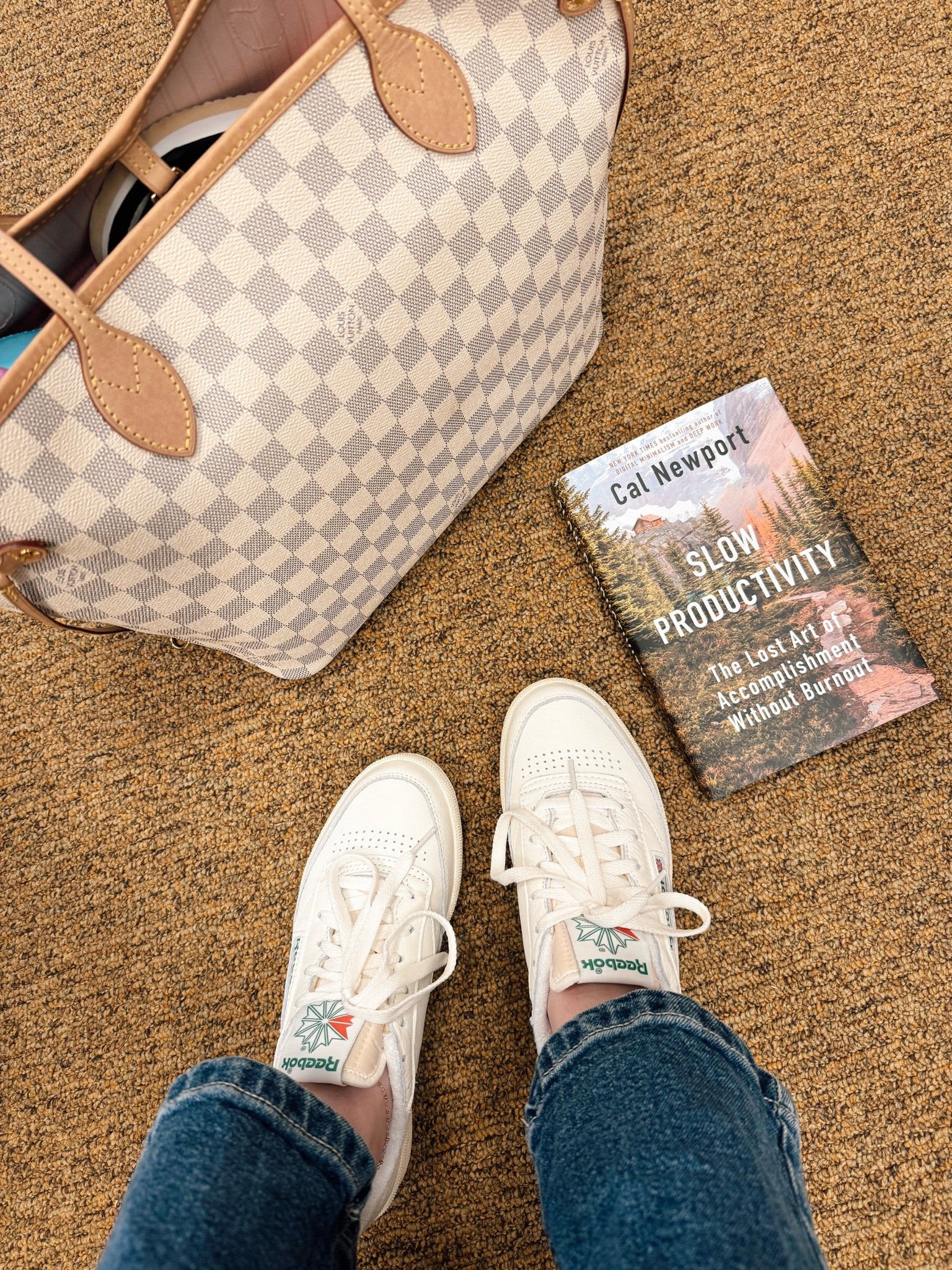 New kicks and I love them 💕 they’re so comfortable and effortlessly cute 
Reebok club c 85 vintage 
Slow productivity self help business book
Louis Vuitton neverfull
Retro vintage Reebok tennis shoes


#LTKstyletip #LTKshoecrush #LTKfindsunder100