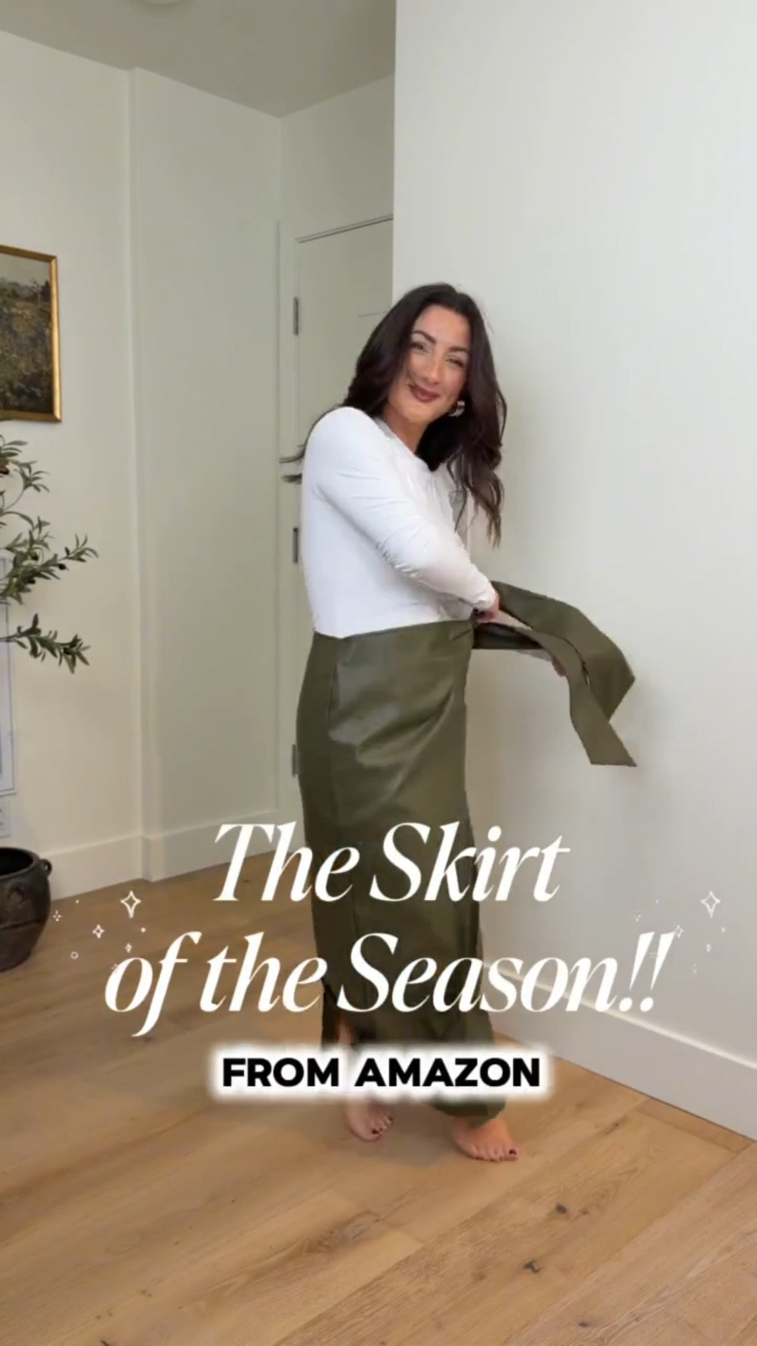 The skirt of the season!! 

Leather wrap skirt size small
Long sleeve top with built-in bra runs small, size up! 

5’0” 135lbs 
Petite friendly

#LTKootd #LTKgrwm #LTKPetite