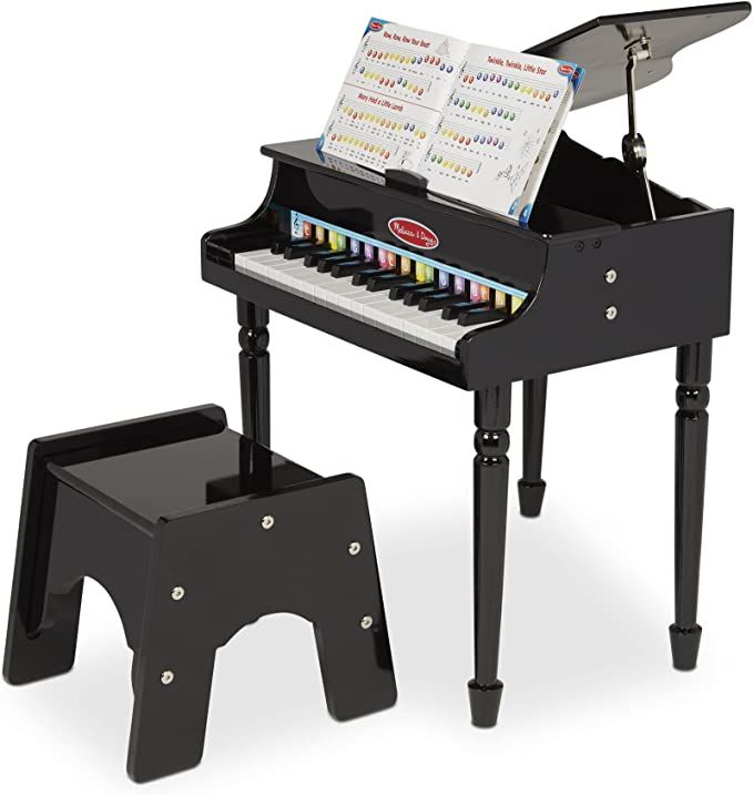 Melissa & Doug Learn-to-Play Classic Grand Piano, Mini Keyboard with 30 Hand-Tuned Keys (23.65”... | Amazon (US)