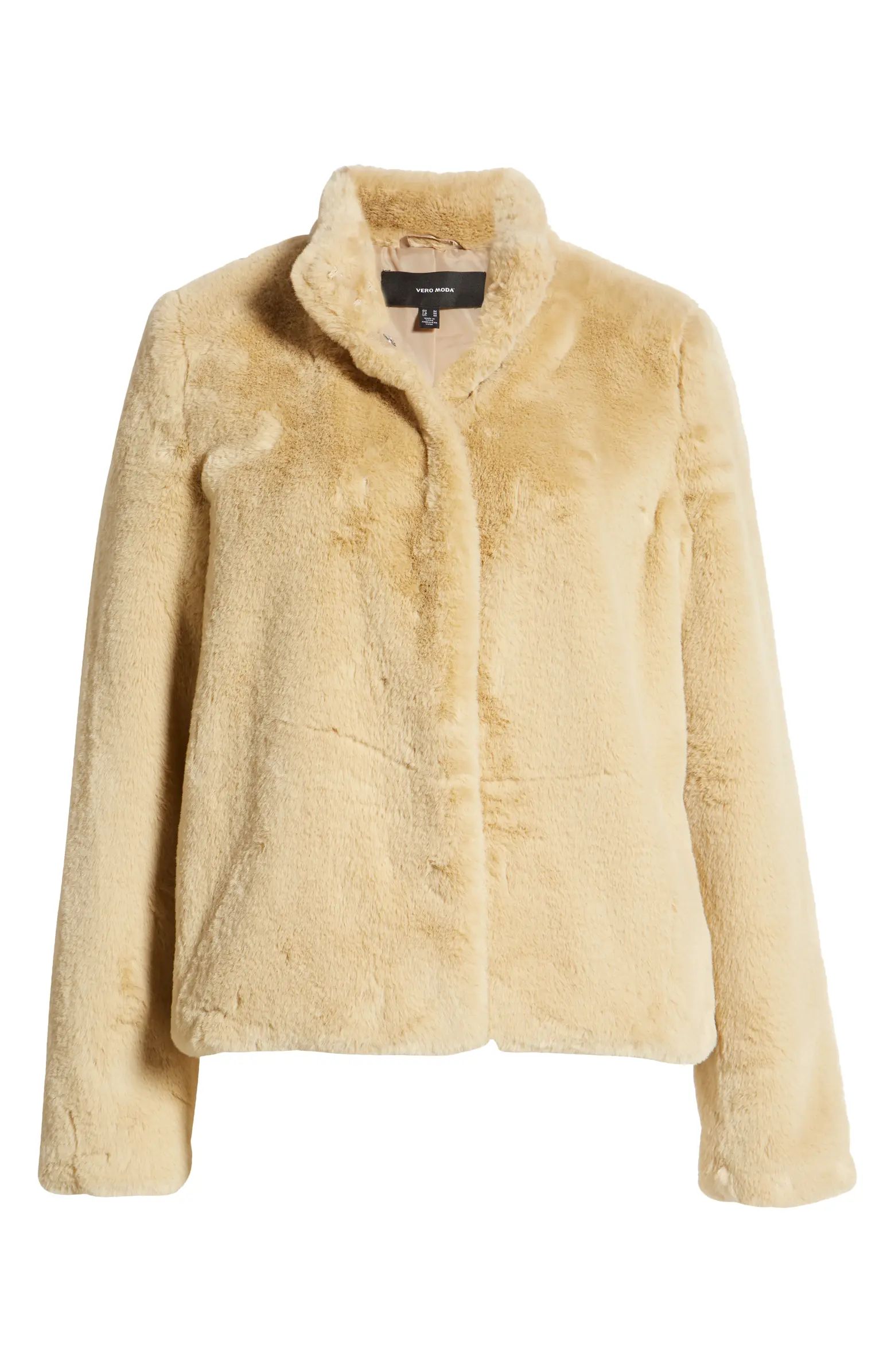 VERO MODA Faux Fur Short Jacket | Nordstrom | Nordstrom