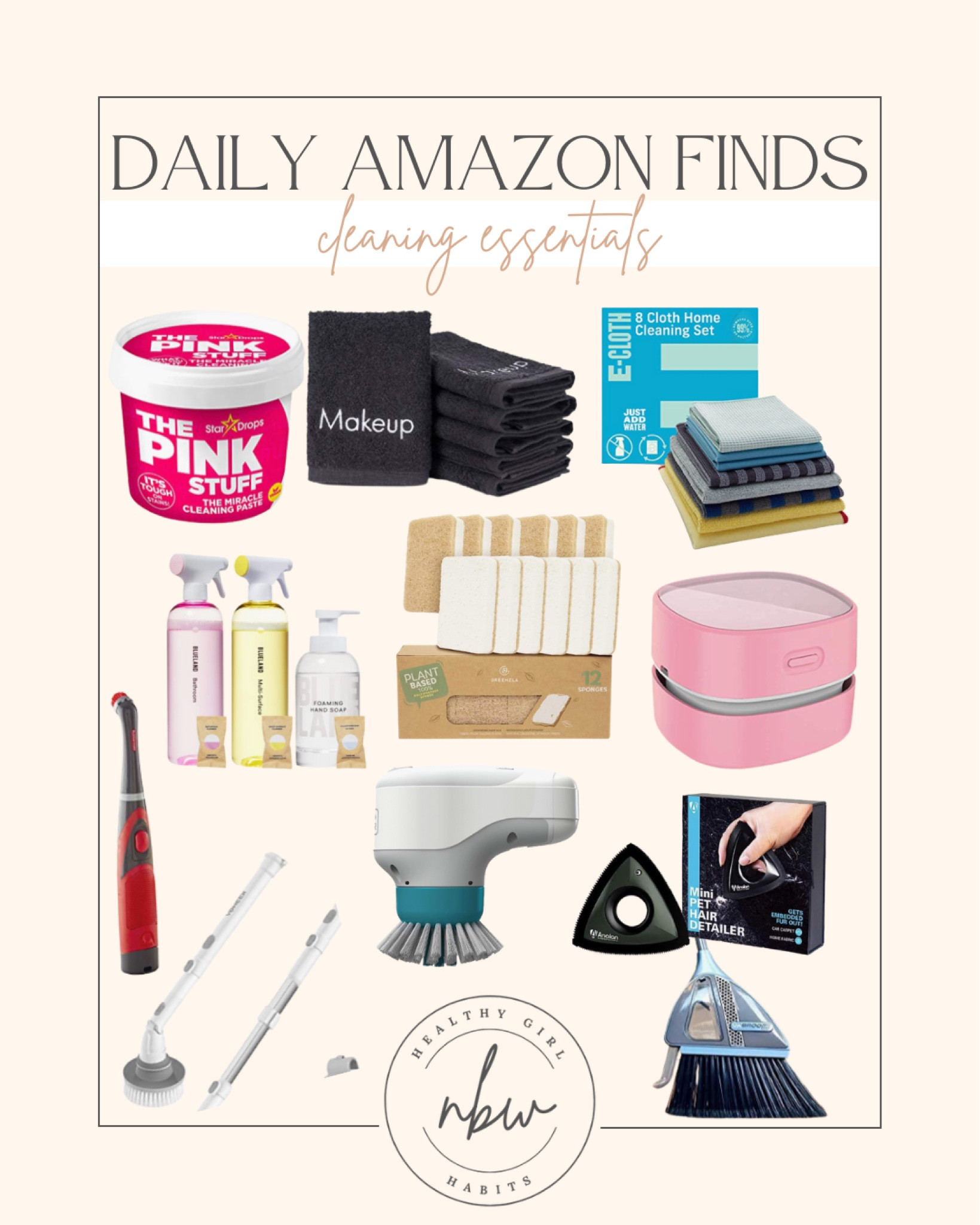 Daily Amazon Finds: Cleaning essentials 🧽🧹🪣

Health & Wellness Essentials
Must-haves for the home
#healthygirl #thatgirl 

#LTKhome