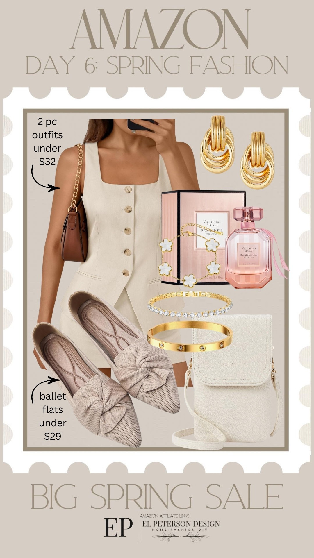 Amazon Big Spring Sale
Day 6: Spring Fashion
2 pc outfit
Flats
Perfume
Earrings
Bracelet


#LTKSaleAlert