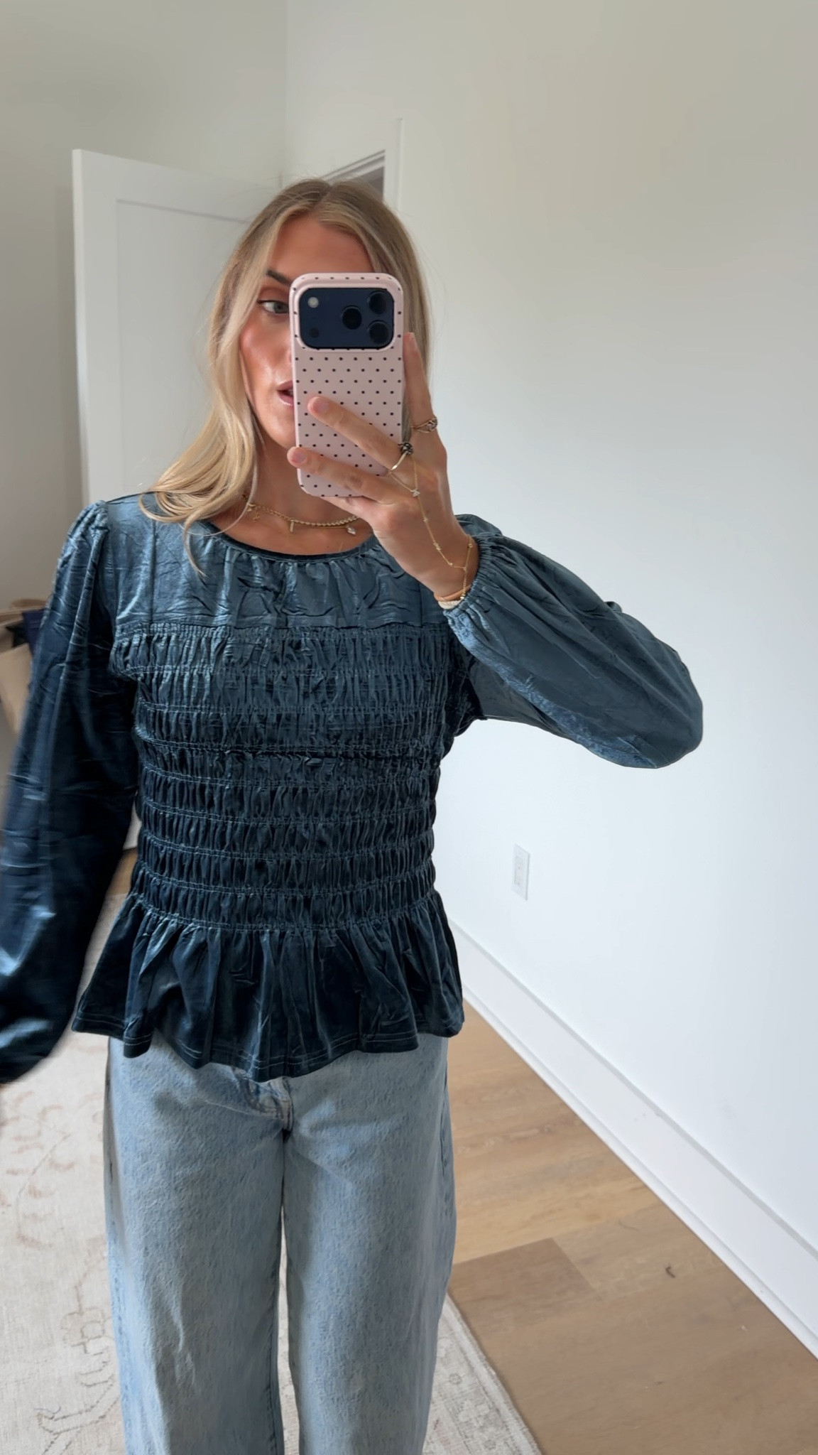 Amazon size small Women's Velvet Puff Long Sleeve Babydoll Top Smocked Peplum Blouse
Soft Velvet Babydoll Top Puff Sleeves Smocked Waist Ruffle Peplum Hem Flattering Loose Fit Daily Date Fall Evening Wear

#LTKootd #LTKWorkwear #LTKSaleAlert