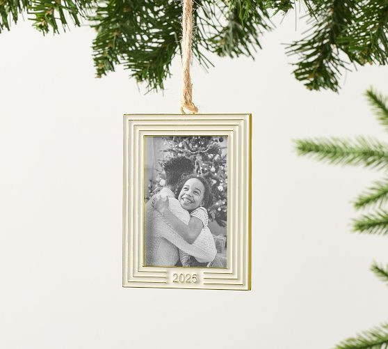 2025 Dated Enamel Frame Ornament | Pottery Barn (US)