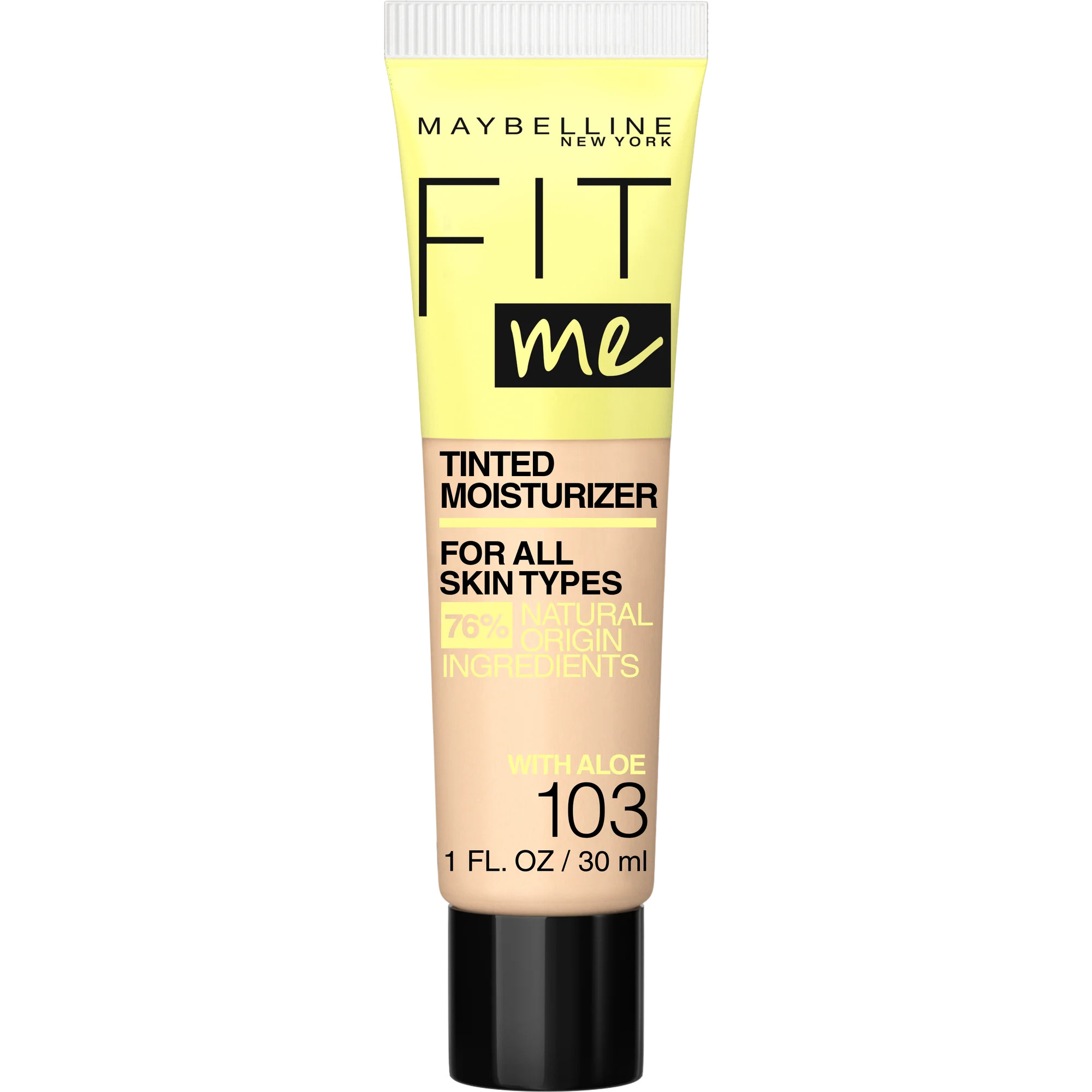 Maybelline Fit Me Tinted Moisturizer, Natural Coverage, Face Makeup, 103, 1 fl. oz. - Walmart.com | Walmart (US)