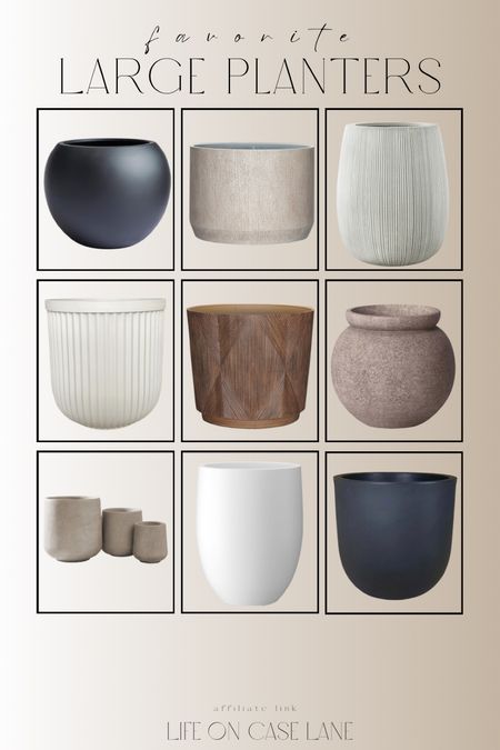 Large planters - majority of them are affordable! 

#LTKhome