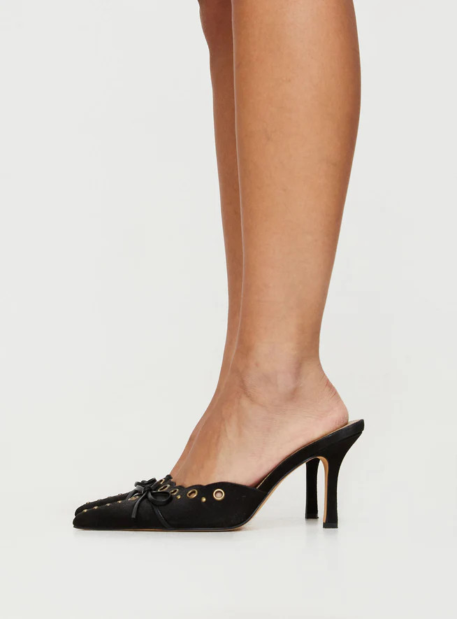 Charisma Pointed Toe Heels Black | Princess Polly US