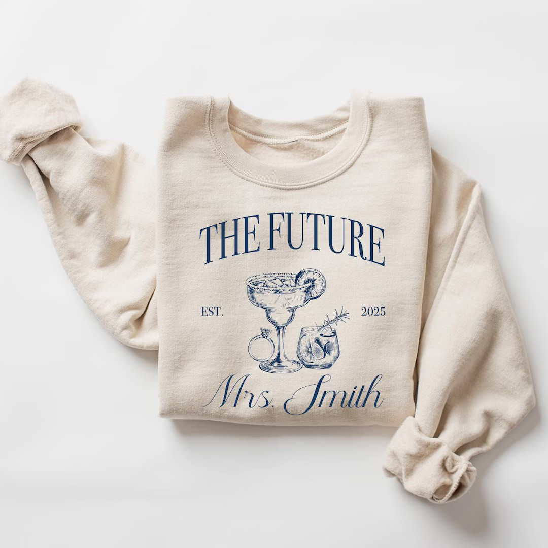 Future Mrs Shirt and Sweatshirt, Custom Bride Shirt, Engagement Gift, Bride to Be Gift, Fiance Gi... | Etsy (US)