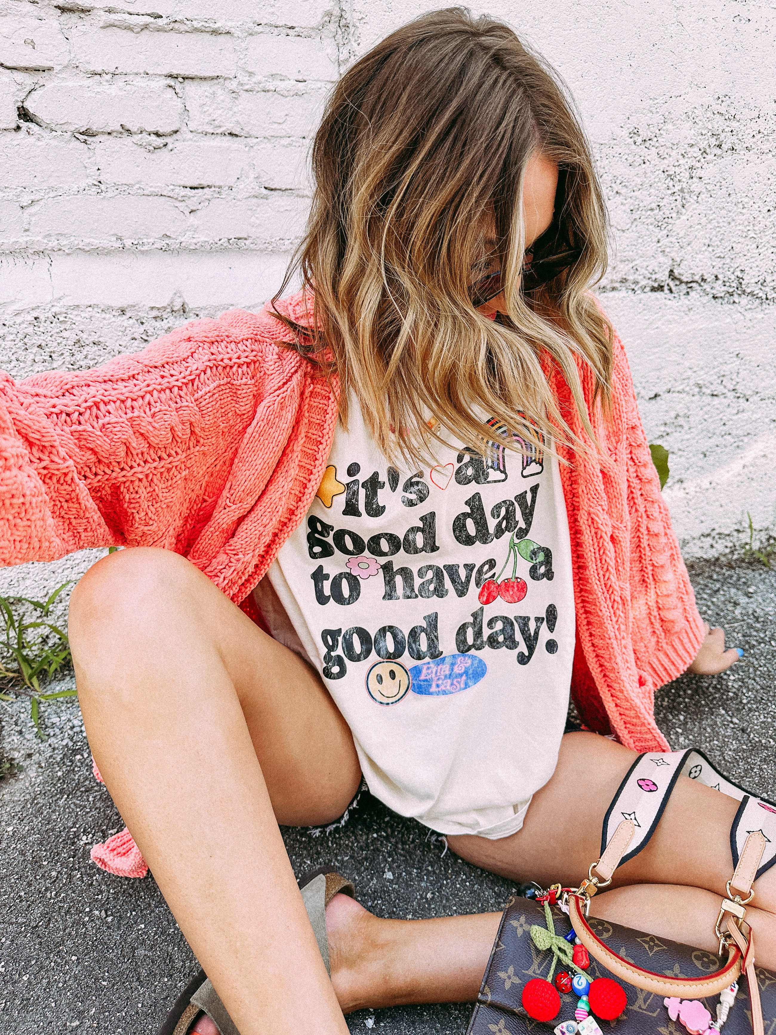 ETTA OG | good day for a good day graphic tee - ivory | Etta & East