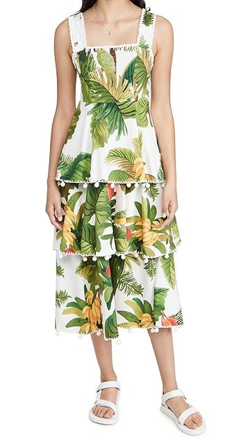 White Cocoa Forest Midi Dress | Shopbop