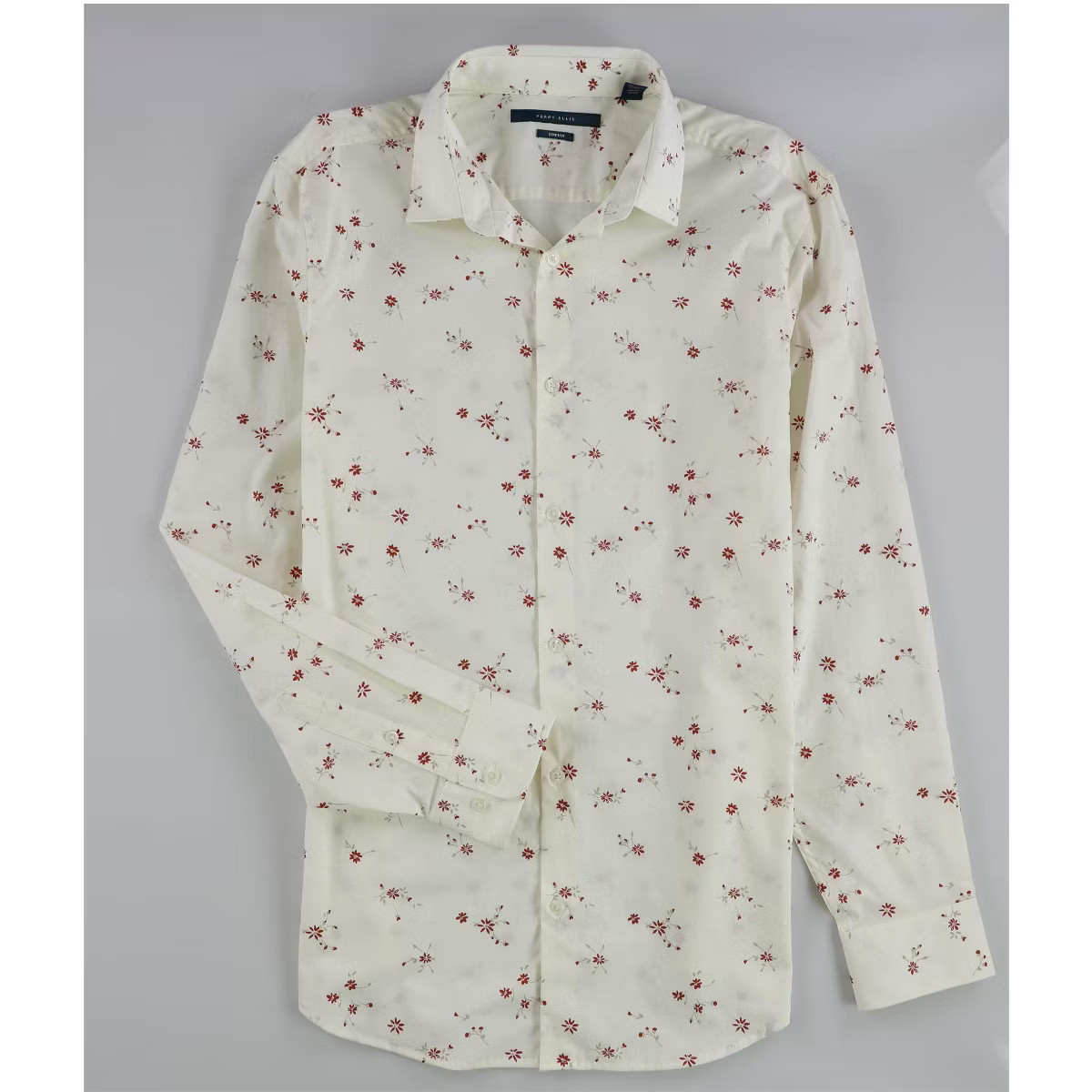 Perry Ellis Mens Ditsy Floral Print Button Up Shirt | Target