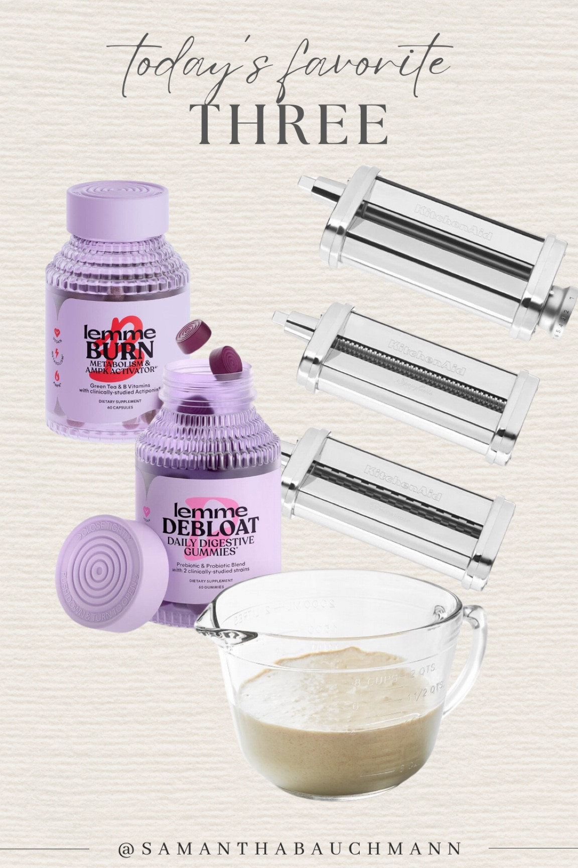 Today’s favorite three!! Lemme gummies, pasta attachment for KitchenAid and Williams Sonoma bowl!

#LTKhome #LTKfindsunder100