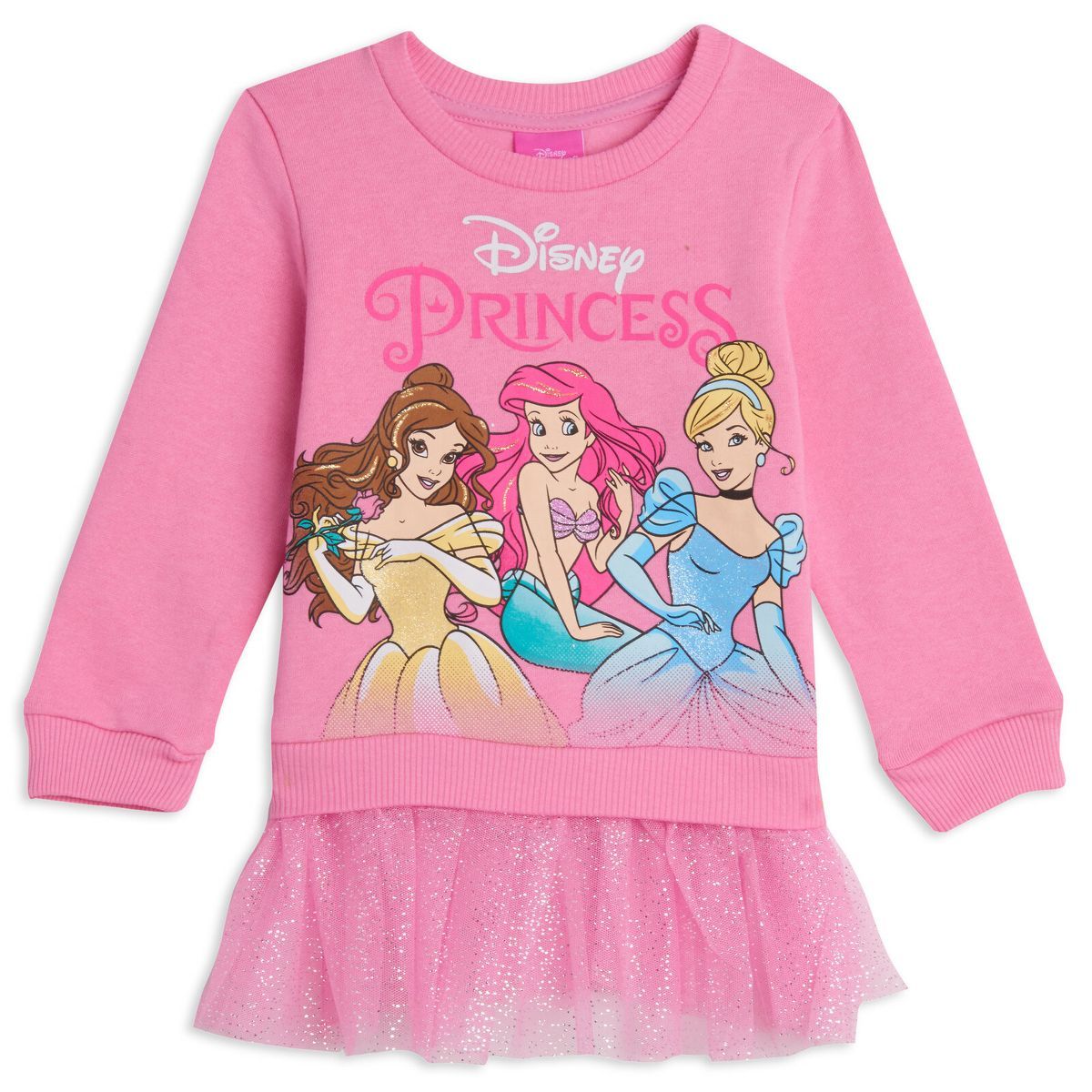 Disney Princess Ariel Cinderella Belle Fleece Sweatshirt Little Kid to Big Kid | Target