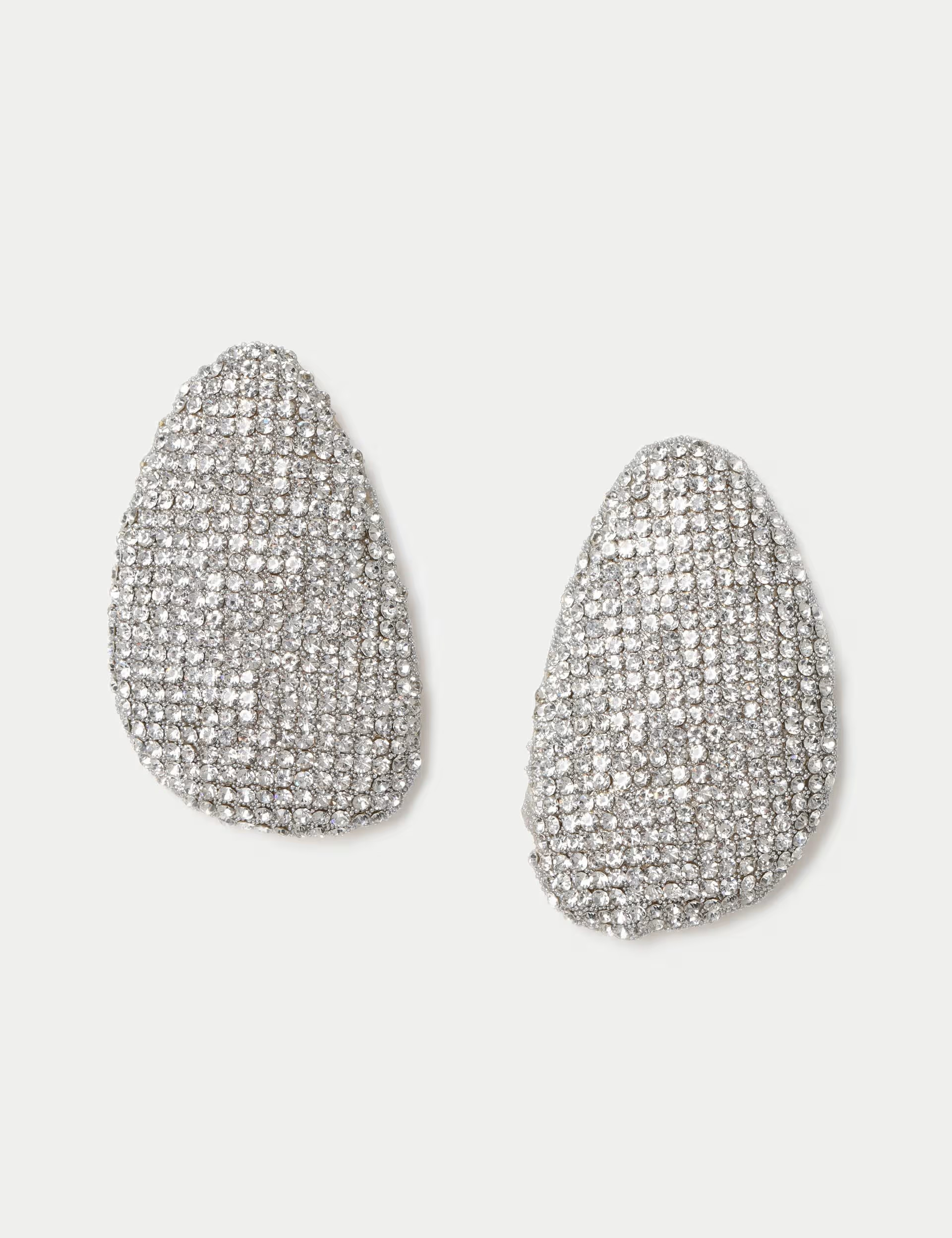 Embellished Oversized Oval Stud Earrings | Marks & Spencer (UK)