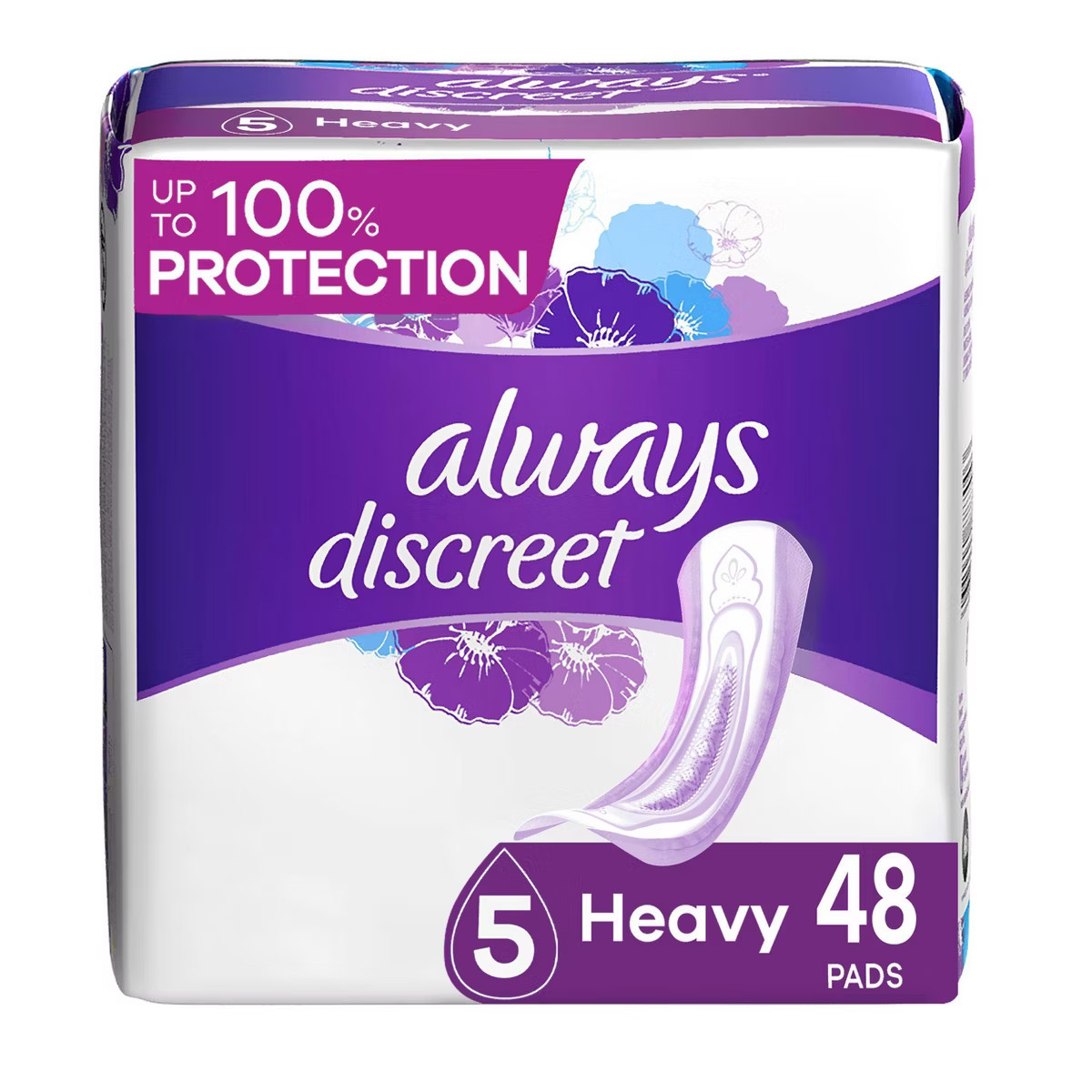 Always Discreet Incontinence and Postpartum Incontinence Pads - Heavy Absorbency - Regular Length... | Target