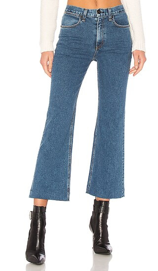 rag & bone/JEAN Ankle Justine Wide Leg in Stone | Revolve Clothing