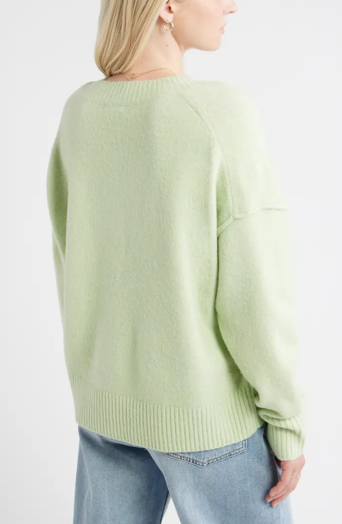 Oversize Cozy V-Neck Sweater | Nordstrom