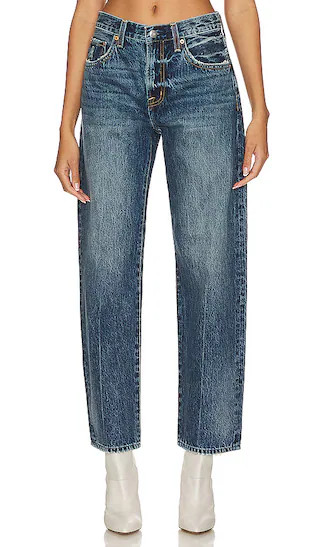 Lexi Mid Rise Relaxed Straight Jeans | Revolve Clothing (Global)