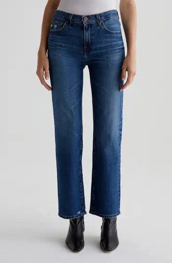 AG Brinley Mid Rise Straight Leg Jeans | Nordstrom | Nordstrom