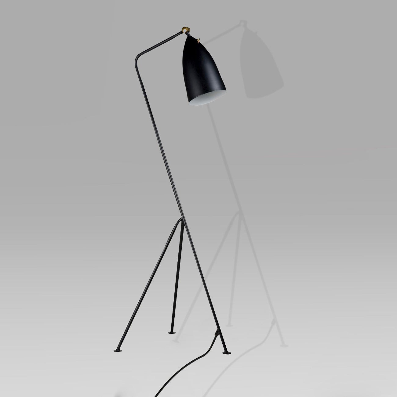 Mid Century Grasshopper Floor lamp - Black | France and Son
