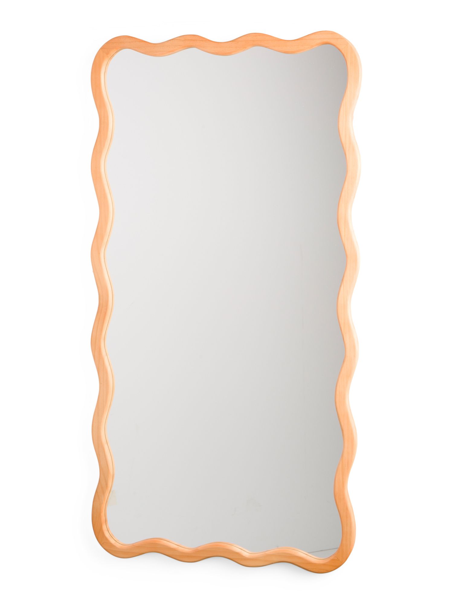 24x46 Wavy Wooden Wall Mirror | TJ Maxx