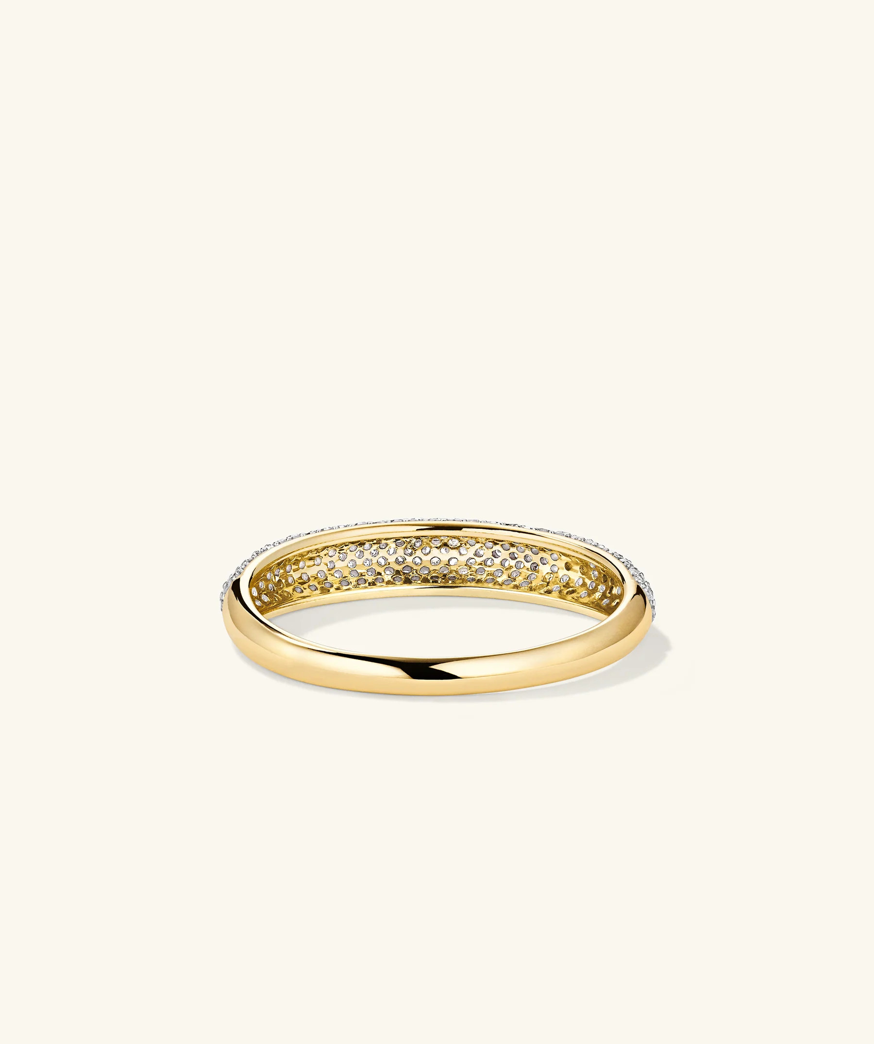 Pavé Diamond Thin Dôme Ring | Mejuri Fine Crew