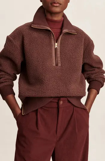 Roselle Recycled Polyester Fleece Half Zip Pullover | Nordstrom