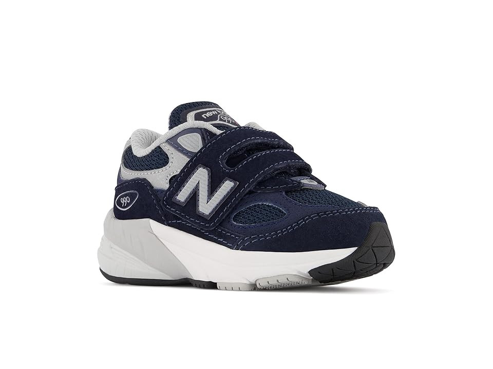 New Balance Kids 990V6 (Infant/Toddler/Little Kid) Boy Kid's Shoes Navy/Silver : 7 Toddler XW, Leather | Zappos