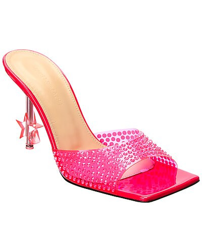 Crystal-Embellished Star Vinyl & Leather Mule | Rue La La