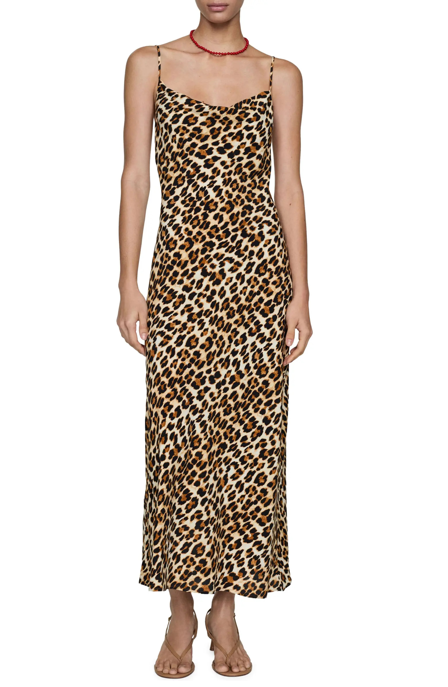 MANGO Kendal Animal Print Slipdress | Nordstrom | Nordstrom