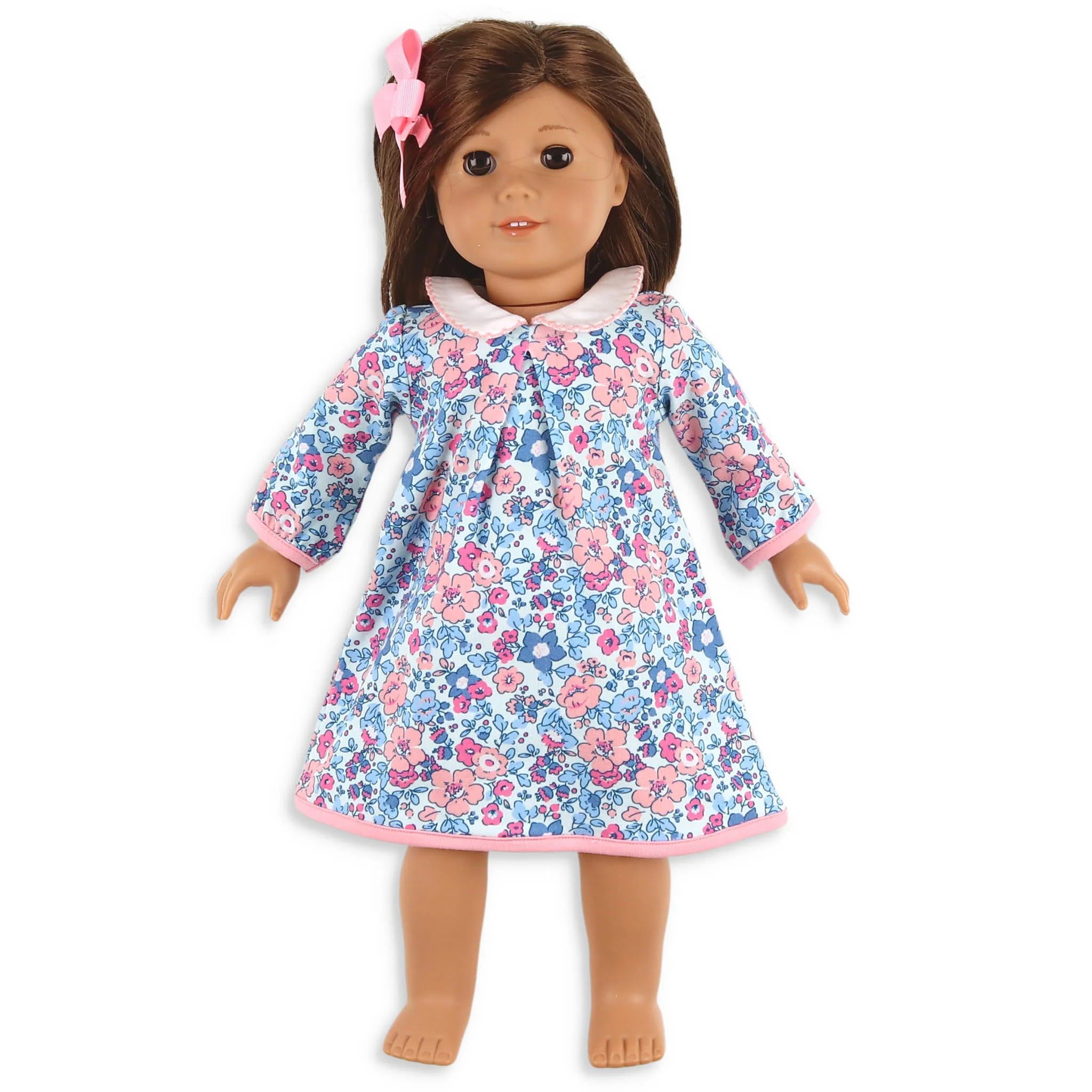 Girls Play Doll Dress - Periwinkle Flower - Shrimp and Grits Kids | Shrimp and Grits Kids