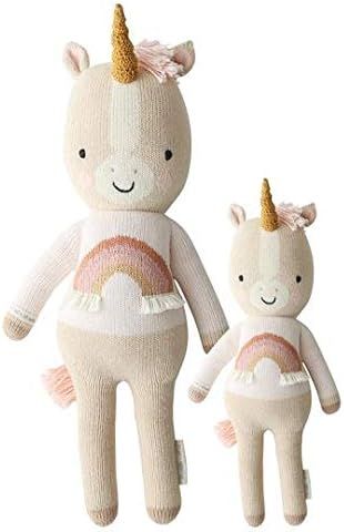 cuddle + kind Zara The Unicorn Regular 20" Hand-Knit Doll – 1 Doll = 10 Meals, Fair Trade, Heir... | Amazon (US)