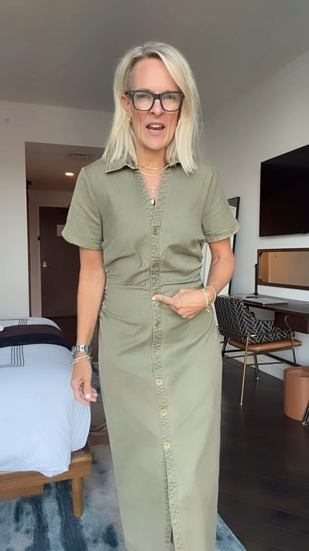 Trying to decide on an outfit to wear to a dinner in Nashville 

Dress - medium
Navy stripe pants - small
White too small - both of those are 25% off at Madewell currently 
Aritzia brown outfit - small too small pants. Do not wrinkle!!! ￼￼

#LTKootd #LTKOver40 #LTKgrwm