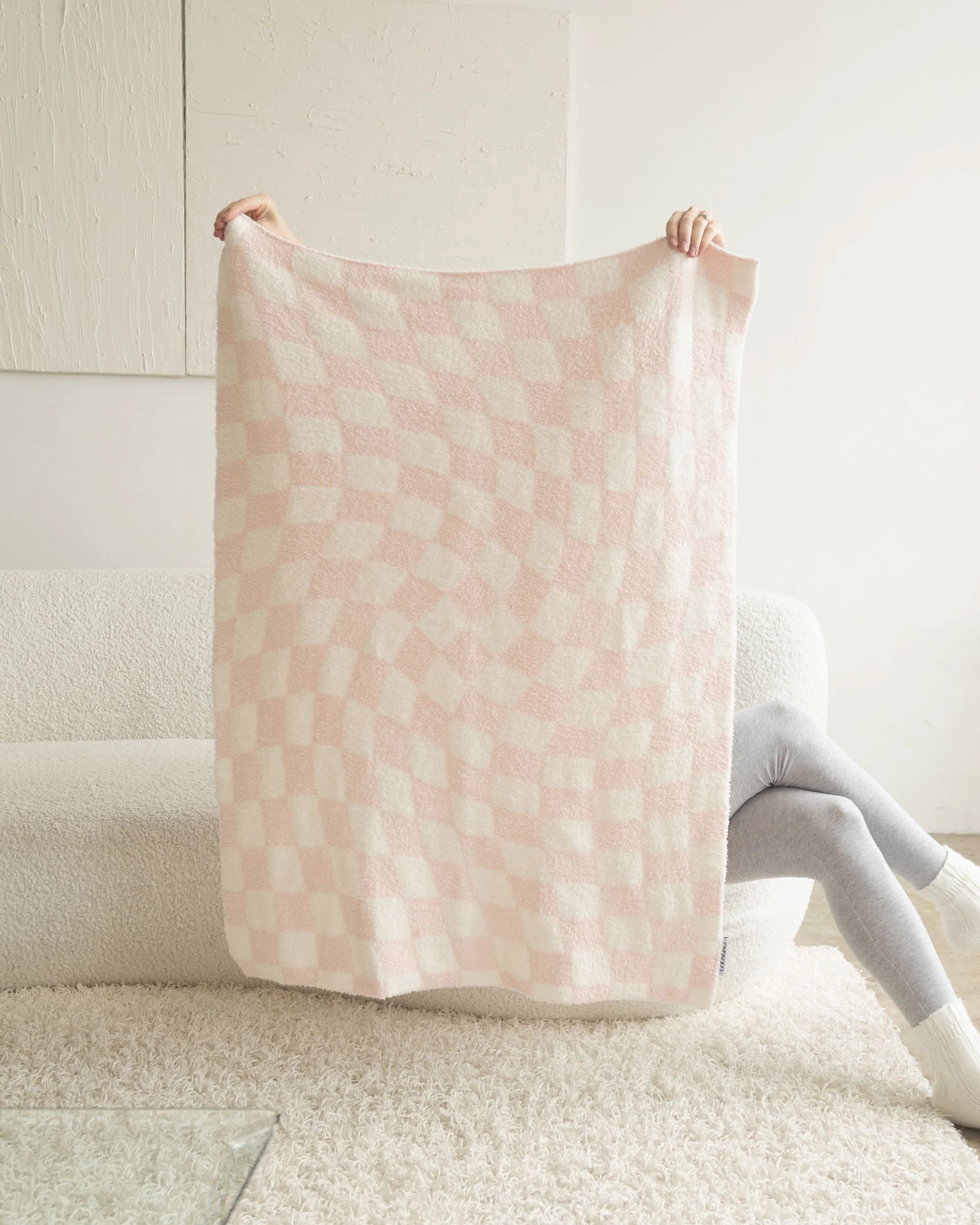 BABY WAVY CHECKER - PINK | The Act Of Lounging