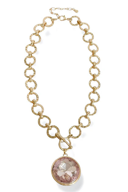 Becca Pink Gold Statement Necklace | The Willow Tree
