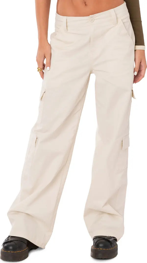 EDIKTED Zuri Cotton Twill Cargo Pants | Nordstrom | Nordstrom