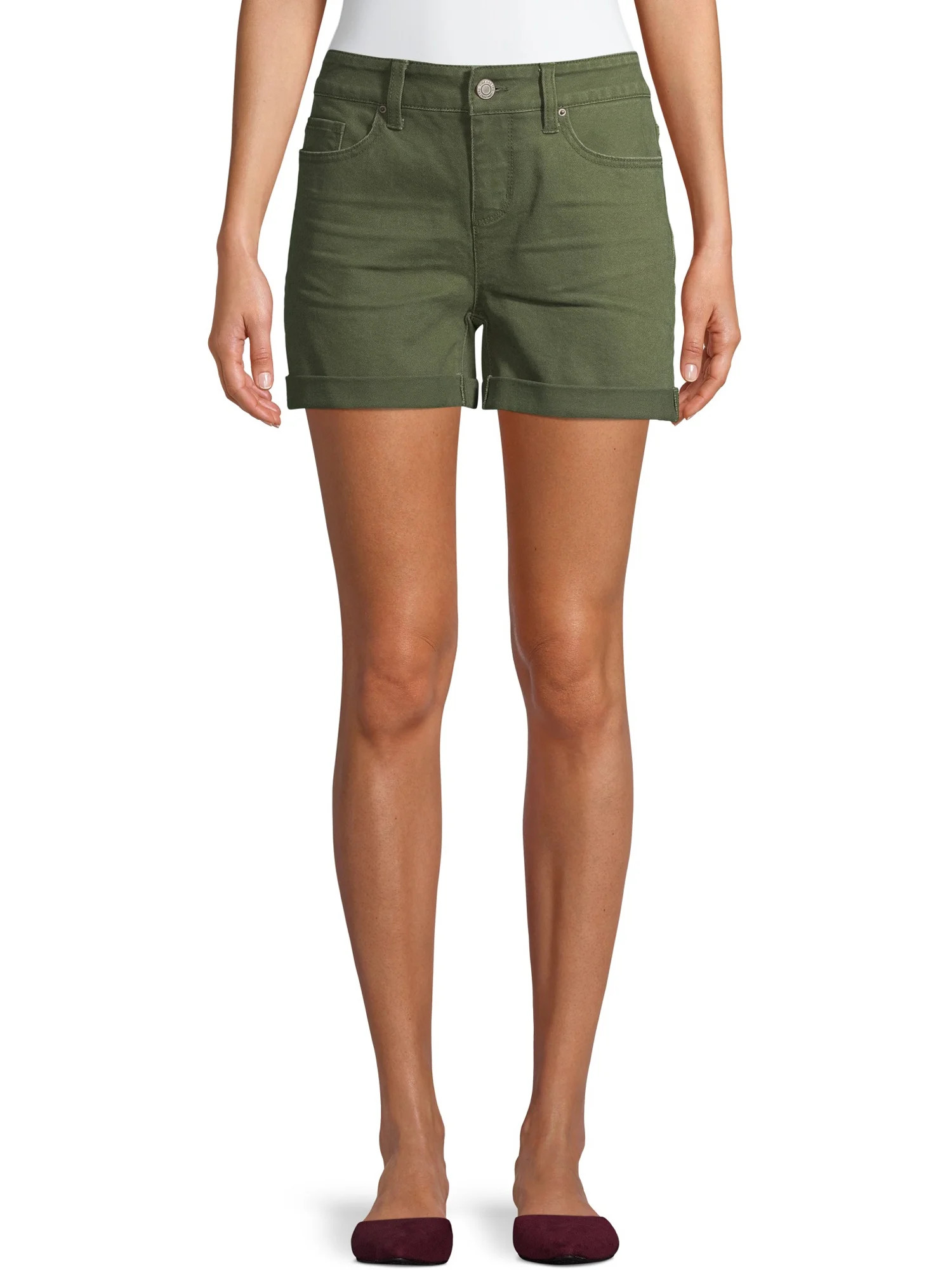 Women's Mid Rise Denim Shorts | Walmart (US)