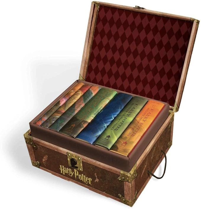 Harry Potter Books Set #1-7 in Collectible Trunk-Like Toy Chest Box, Decorative Stickers Included... | Amazon (US)