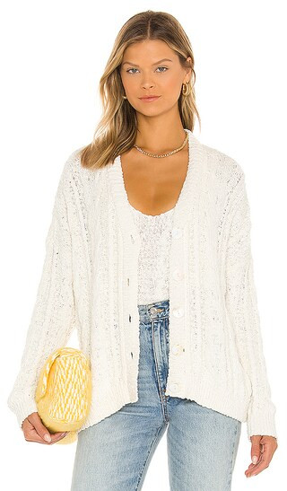 Callie Cardigan in Cream | Revolve Clothing (Global)