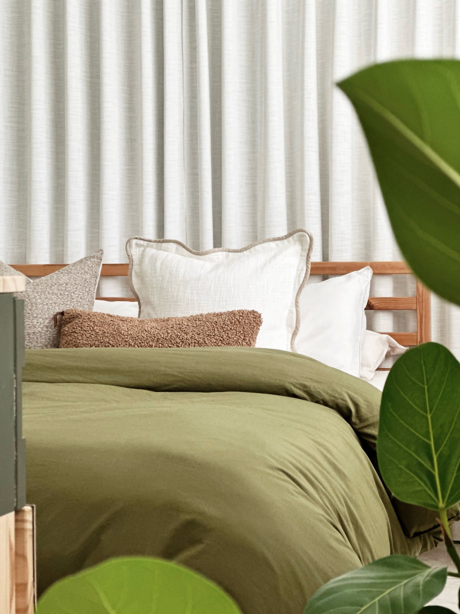 Bedding🌿✨☁️ #greenduvet #doublestitch 

#LTKHome #LTKStyleTip