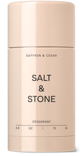 SALT & STONE Aluminum Free Deodorant | Extra Strength 48 Hour Protection for Women & Men | Made with Seaweed Extracts, Niacinamide & Prebiotics (Saffron & Cedar) | Amazon (US)