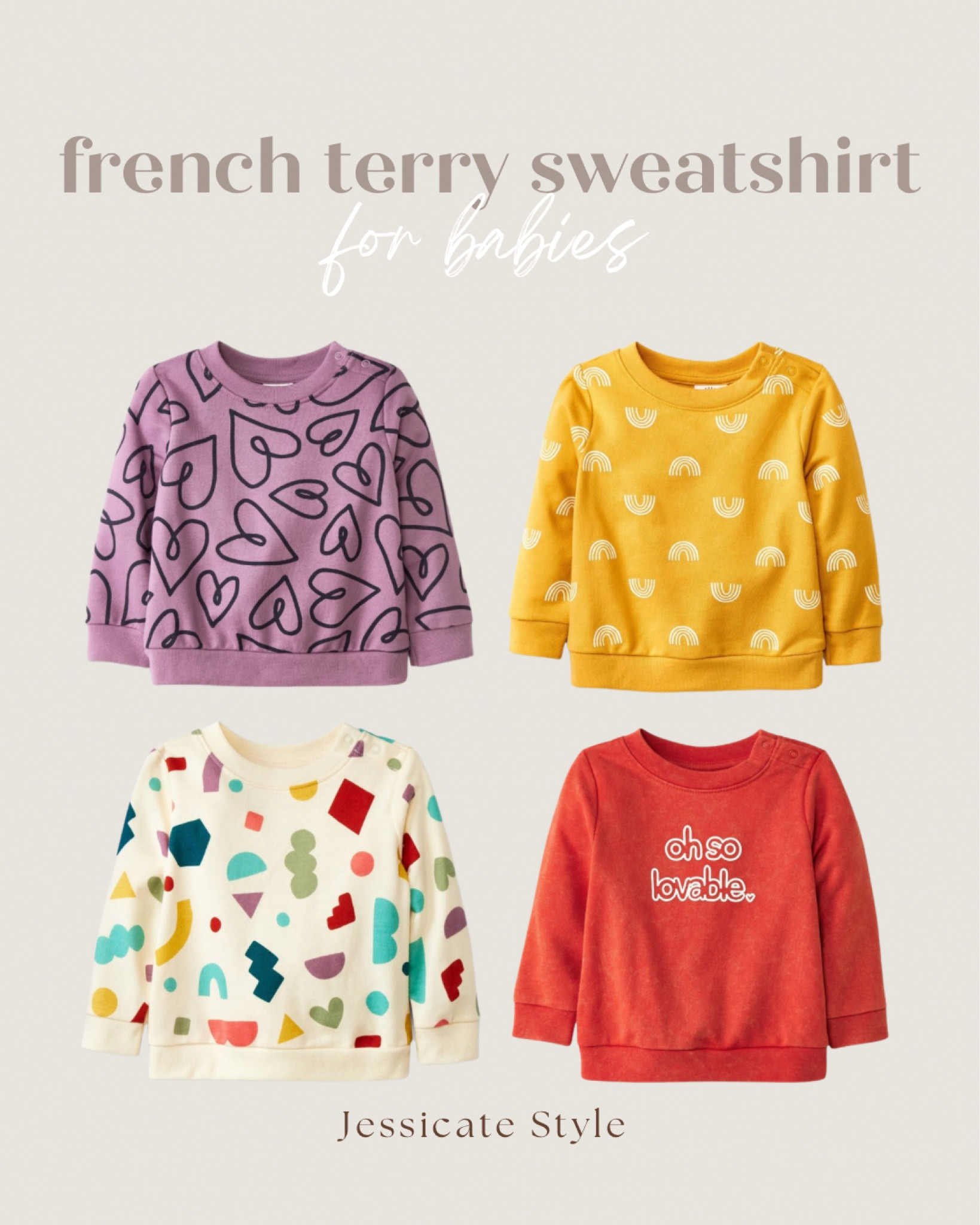 French Terry sweatshirt for babies. Sizes newborn to 24mos! Perfect for the fall time! 

Newborn, newborn essentials, newborn boy, newborn baby boy, newborn girl, newborn baby girl, newborn must haves, baby shower dress, newborn hat, baby registry, baby registry must haves, baby room, baby girl room, baby girl registry, nursery dresser, nursery decor, baby boy registry, baby boy room, baby, baby shower, baby girl, baby shower guest, baby boy, baby registry, baby girl clothes, nursery, wedding guest, maternity, white dress, summer dress, country concert, bedroom, nursery, swim, Nashville outfit, Barbie, baby, baby shower dress, baby boy clothes, baby girls, baby boy, baby shower, baby registry, baby boy nursery, baby shower dress maternity, baby girl clothes, baby boy outfits, baby boy swim, baby boy room, baby boy summer, baby boy gifts, baby girl nursery, baby girl room, baby girl outfits, baby girl summer, baby girl shoes, baby girl dresses, wedding guest, maternity, white dress, dress, country concert, sandals, bedroom, nursery, swimsuit, living room, LTKxPrimeDay, toddler, toddler bedroom, toddler girl, toddler boys, toddler boy room, toddler room, toddler boy clothes, toddler shoes, toddler travel, toddler girl room, toddler girl clothes, toddler girl shoes, toddler girl swim, toddler girl sandals, wedding guest, maternity, white dress, summer dress, country concert, bedroom, nursery, swim, Nashville outfit, Barbie, toddler girl walmart, toddler boy shoes, toddler boy outfit, toddler boy swim, toddler boy toys, toddler boy bedroom

#LTKbaby #LTKbump #LTKkids