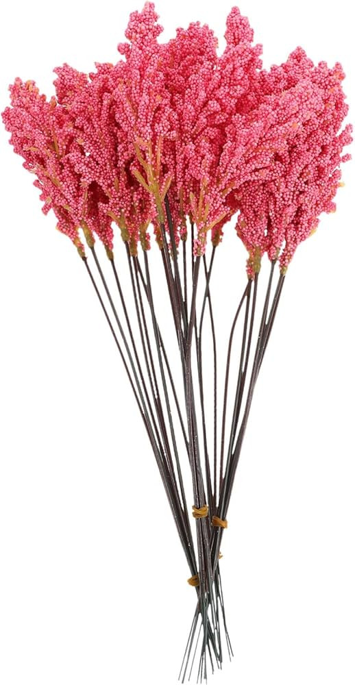 Cabilock Faux Outdoor Flowers 24pcs Wheat Decorations for Home Office Living Room | Amazon (US)