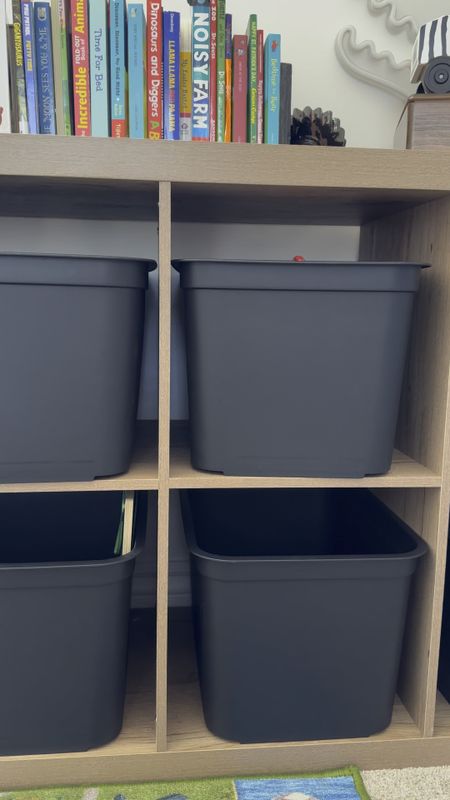 Playroom storage shelves + bins 

#LTKhome #LTKkids