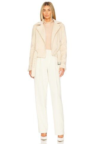 LBLC The Label Sierra Moto Jacket in Oatmeal from Revolve.com | Revolve Clothing (Global)